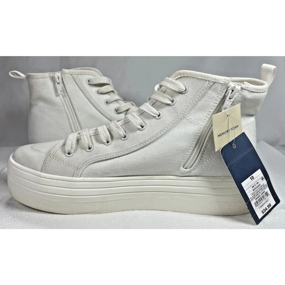 Universal Thread White Platform Sneakers Size 10 NWT